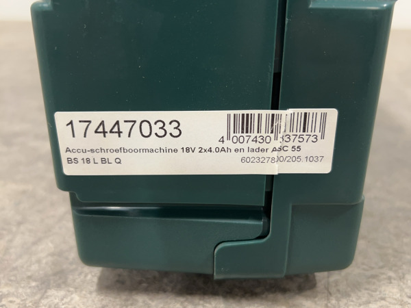 Metabo accu schroefboormachine BS18LBLQ – foto 5 – kavel bij XL Auctions