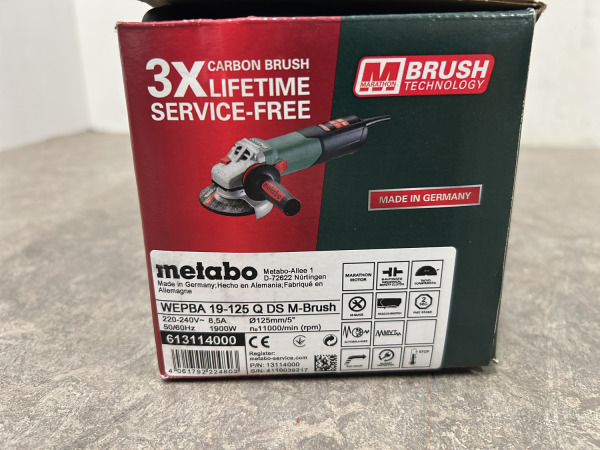 Metabo haakse slijper 1900W WEPBA 19-125 Q DS M – foto 11 – kavel bij XL Auctions