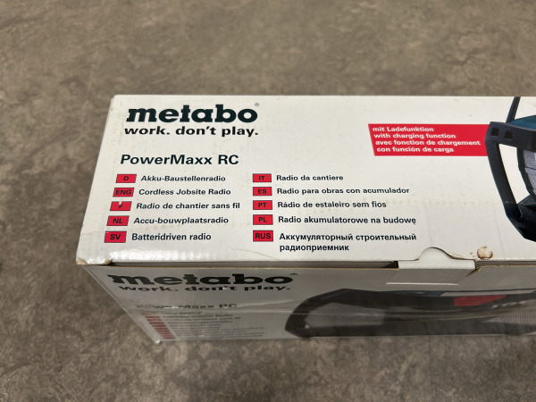 Metabo accu bouwradio 10,8V body PowerMaxx RC – foto 3 – kavel bij XL Auctions