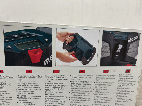 Metabo accu bouwradio 10,8V body PowerMaxx RC – foto 5 – kavel bij XL Auctions