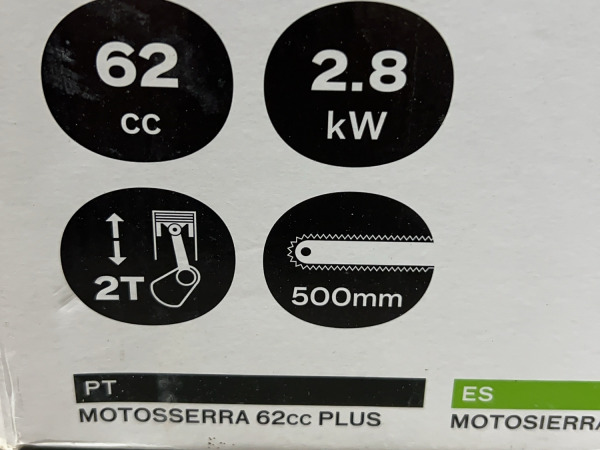 Vito kettingzaag 500mm 3200 tpm 62cc Agro – foto 4 – kavel bij XL Auctions