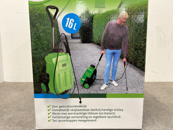 BSI batterijdrukspuit 16L met trolley – foto 2 – kavel bij XL Auctions