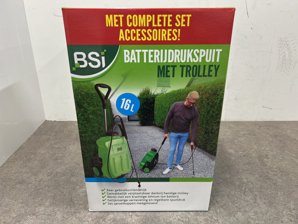 BSI batterijdrukspuit 16L met trolley – foto 7 – kavel bij XL Auctions
