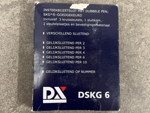 2x DX insteekbijzetslot met dubbele pen DSKG 6002B – foto 2 – kavel bij XL Auctions