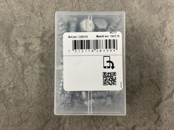12x Dynafast houtdraadbout 8x25mm zeskant 50-pack – foto 3 – kavel bij XL Auctions