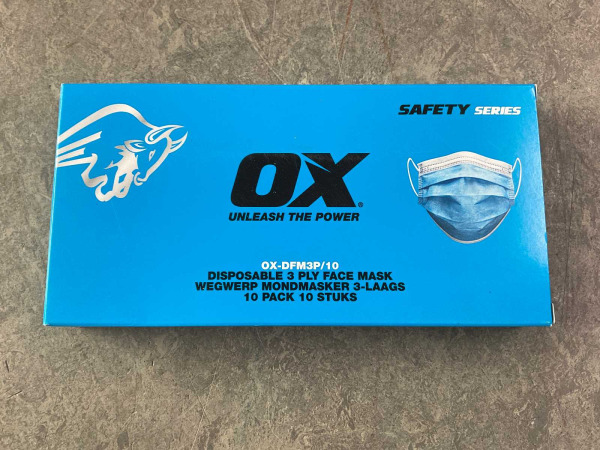 50x OX mondmasker 3-laags wegwerp 10-pack – foto 3 – kavel bij XL Auctions