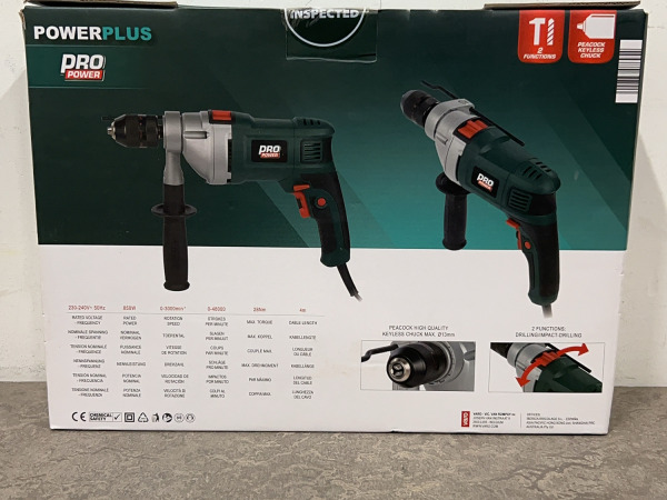 Powerplus klopboormachine POWP2030 850W – foto 3 – kavel bij XL Auctions