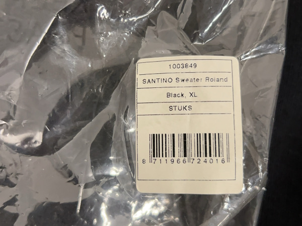 Santino Roland sweater zwart XL – foto 6 – kavel bij XL Auctions