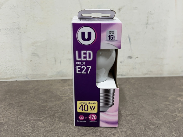 60x Mini LED-lamp E27 4,6W 2700K