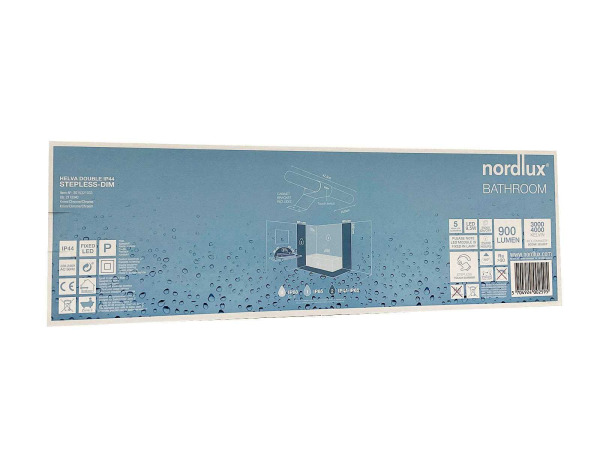 2x Nordlux LED badkamerlamp 42,5 cm - Chroom – foto 4 – kavel bij XL Auctions