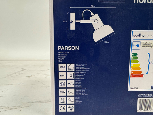 4x Nordlux wandlamp Parson E14 – foto 4 – kavel bij XL Auctions