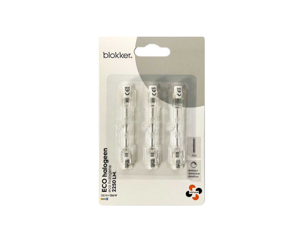 20x Blokker eco halogeen R7S 3-pack – kavel bij XL Auctions