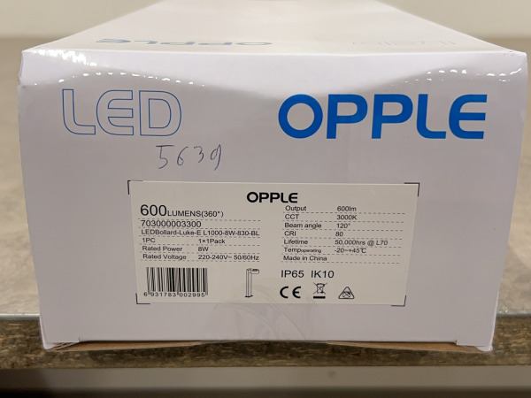 Opple tuinarmatuur 100cm Bollard Luke Led L1000-8W-830-BL – foto 4 – kavel bij XL Auctions