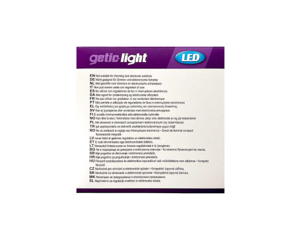 12x Getic-Light led-lamp 6-pack 9,4W E27 Frost – foto 2 – kavel bij XL Auctions