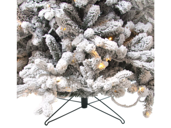 Luxe kunstkerstboom Djill Pine 185cm LED+SNEEUW - NIEUW – foto 4 – kavel bij XL Auctions
