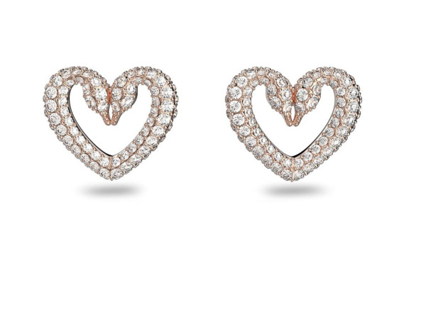 Swarovski Dames Oorstekers 5628659 Rosekleurig