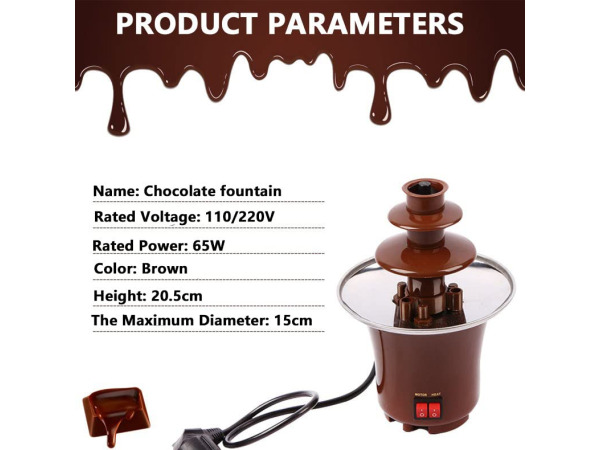 Excellent Electrics Chocoladefontein 65w - Roze – foto 2 – kavel bij XL Auctions