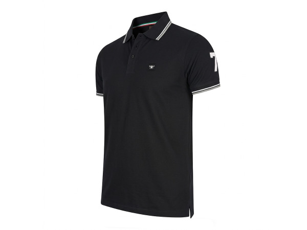 Cappuccino Italia Polo Applique Pique - Zwart - XXL – foto 2 – kavel bij XL Auctions