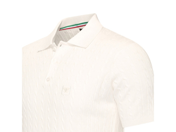Cappuccino Italia Caorle Cable Knit Polo Wit - L – foto 2 – kavel bij XL Auctions