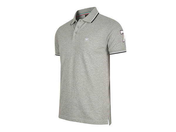 Cappuccino Italia Polo Applique Pique - Grijs - M – foto 2 – kavel bij XL Auctions
