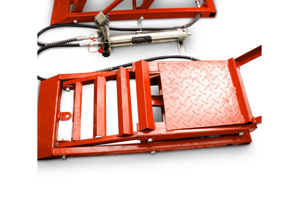 prijplaten - In hoogte verstelbaar - Hydraulisch - Rood - Se – foto 2 – kavel bij XL Auctions