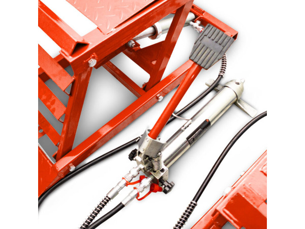 prijplaten - In hoogte verstelbaar - Hydraulisch - Rood - Se – foto 6 – kavel bij XL Auctions