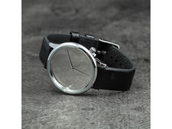 Komono Estelle Mirror horloge dames zilver/zwart 36mm – foto 5 – kavel bij XL Auctions