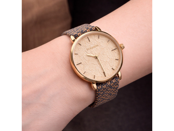 Bergson Ocean dameshorloge rosegoud 33mm – foto 5 – kavel bij XL Auctions