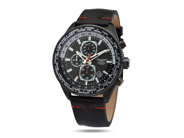 Aviator F-series Eagle heren horloge zwart 45mm – foto 6 – kavel bij XL Auctions