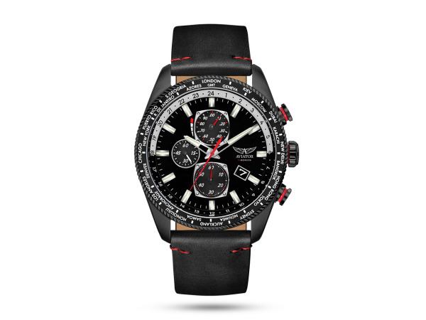 Aviator F-series Eagle heren horloge zwart 45mm – foto 7 – kavel bij XL Auctions