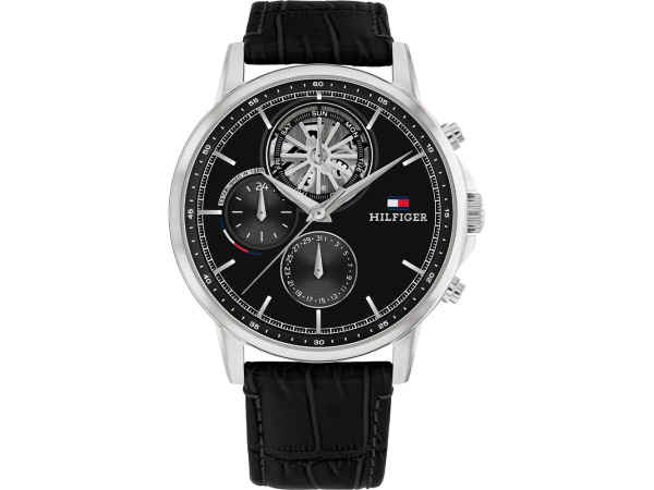 Tommy Hilfiger Horloge Stewart Zwart 44mm – foto 2 – kavel bij XL Auctions