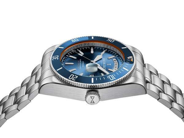 Jacob Zech Horloge Athena Zilver/Blauw 42mm – foto 3 – kavel bij XL Auctions