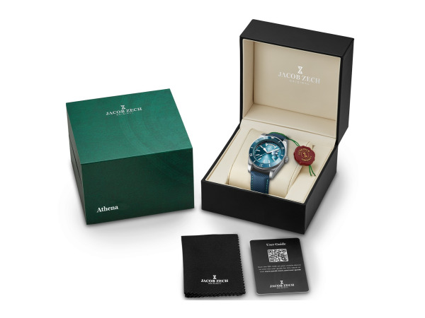 Jacob Zech Horloge Athena Blauw/Zilver 42mm – foto 2 – kavel bij XL Auctions