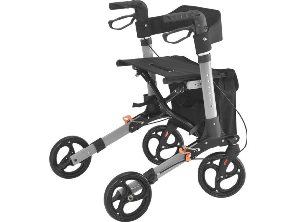 Opvouwbare Rollator - Incl. zitje & boodschappentas - Zwart – foto 4 – kavel bij XL Auctions