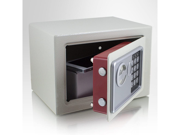 Elektronische minikluis - Lichtgrijs – kavel bij XL Auctions