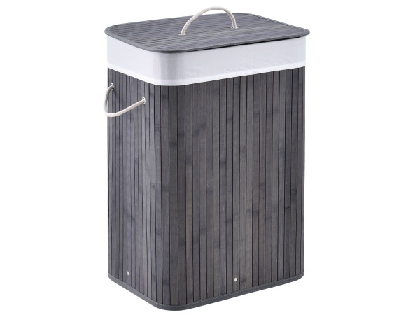 Wasmand bamboe 72 ltr grijs – kavel bij XL Auctions