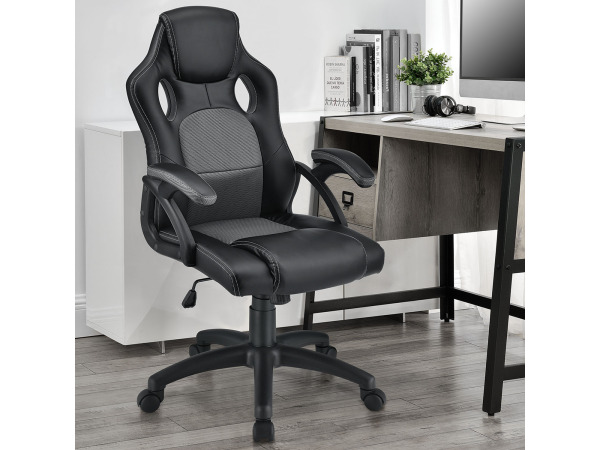Bureaustoel / Gamingstoel - Montreal - Grijs – foto 8 – kavel bij XL Auctions