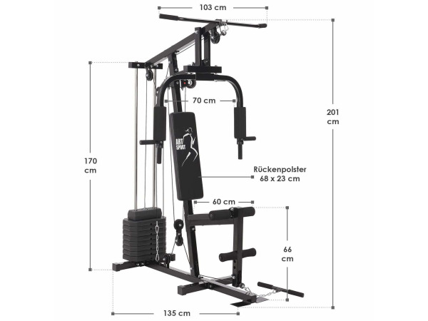 ArtSport krachtstation ProfiGym 2000 – foto 22 – kavel bij XL Auctions
