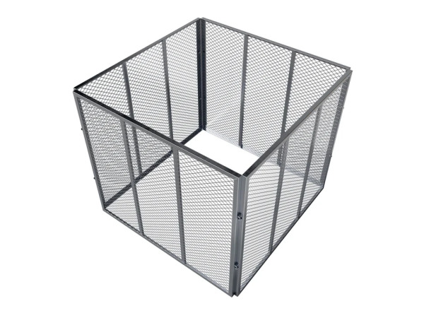 Metalen compostbak - Tuinafval - 800L - Zilver – foto 5 – kavel bij XL Auctions