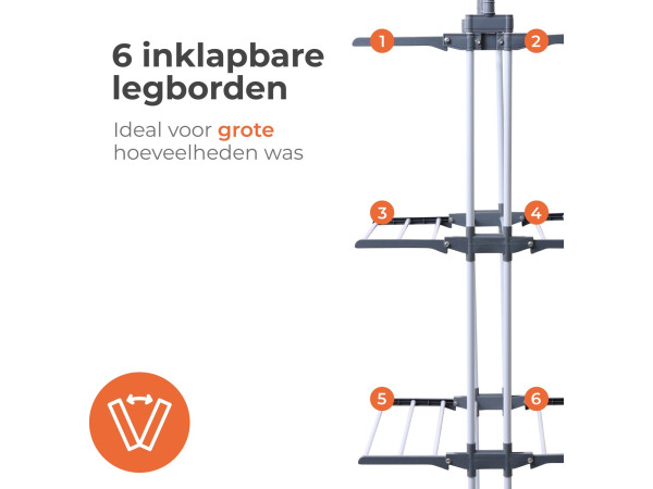 Lenx kleding droogrek inclusief vouwplank – foto 2 – kavel bij XL Auctions