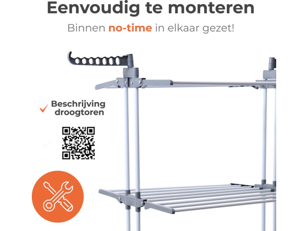 Lenx kleding droogrek inclusief vouwplank – foto 3 – kavel bij XL Auctions