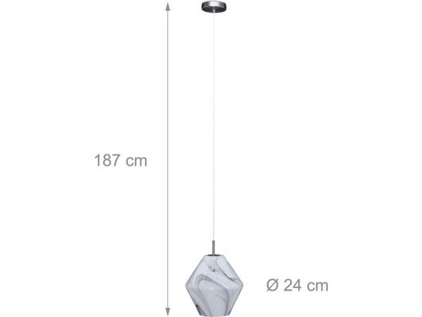 Relaxdays hanglamp marmer look – foto 2 – kavel bij XL Auctions