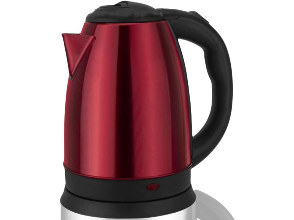 Rood RVS waterkoker 1.8 Liter 1500W – kavel bij XL Auctions