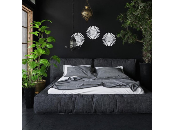 Sierspiegel zon 3 stuks ronde hangspiegels zilver – foto 3 – kavel bij XL Auctions