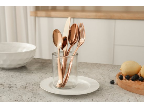 Bestekset rose goud 24-delig – foto 2 – kavel bij XL Auctions