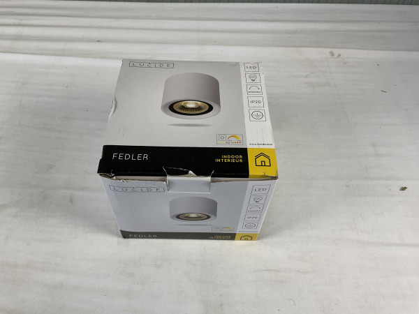 Lucide Fedler Rond Wit Plafondlamp – foto 3 – kavel bij XL Auctions