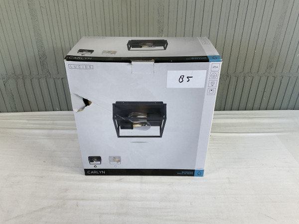 Lucide Carlyn Zwart Badkamer Wandlamp – foto 4 – kavel bij XL Auctions