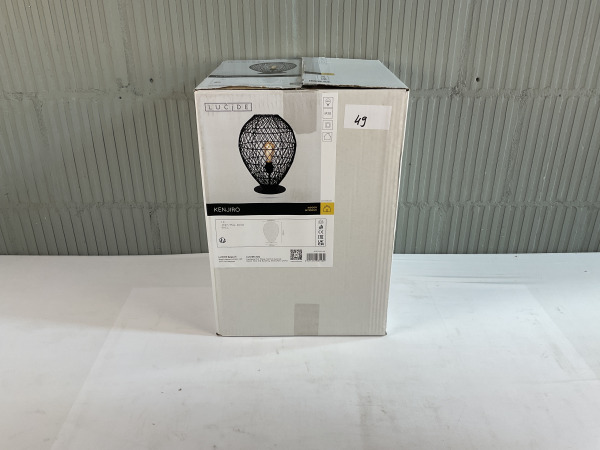Lucide Kenjiro Tafellamp Zwart – foto 3 – kavel bij XL Auctions