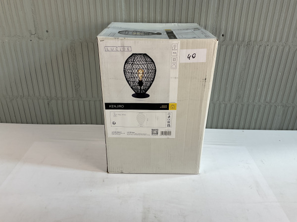 Lucide Kenjiro Tafellamp Zwart – foto 3 – kavel bij XL Auctions