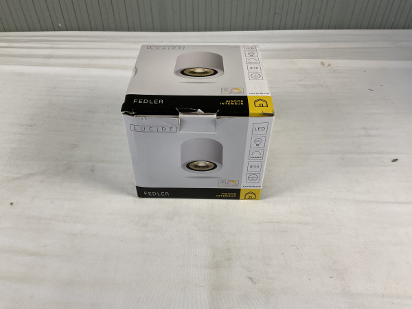 Lucide Fedler Rond Wit Plafondlamp – foto 2 – kavel bij XL Auctions